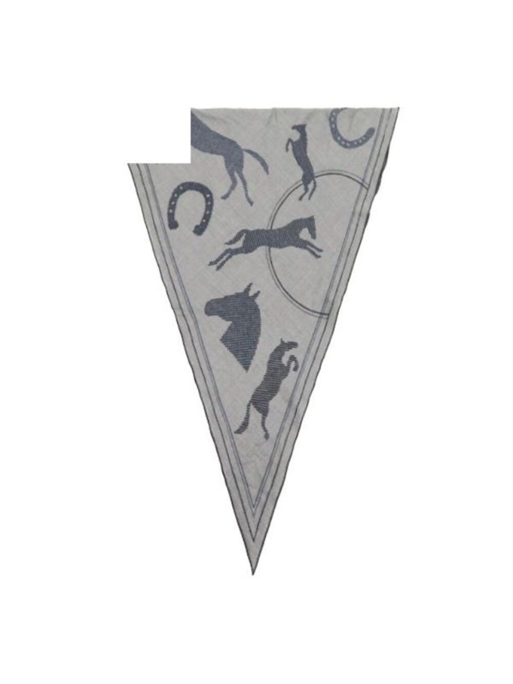 Hermes Shawl Rosange GM Cashmere Silk Glycine Griffonse Saut Scarf